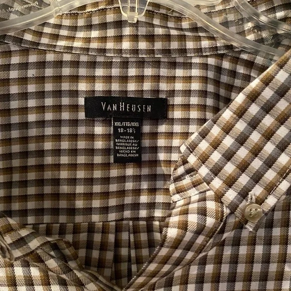 NWT Van Heusen Premium No Iron Long Sleeve Shirt Size 18-18 1/2 - Picture 4 of 6